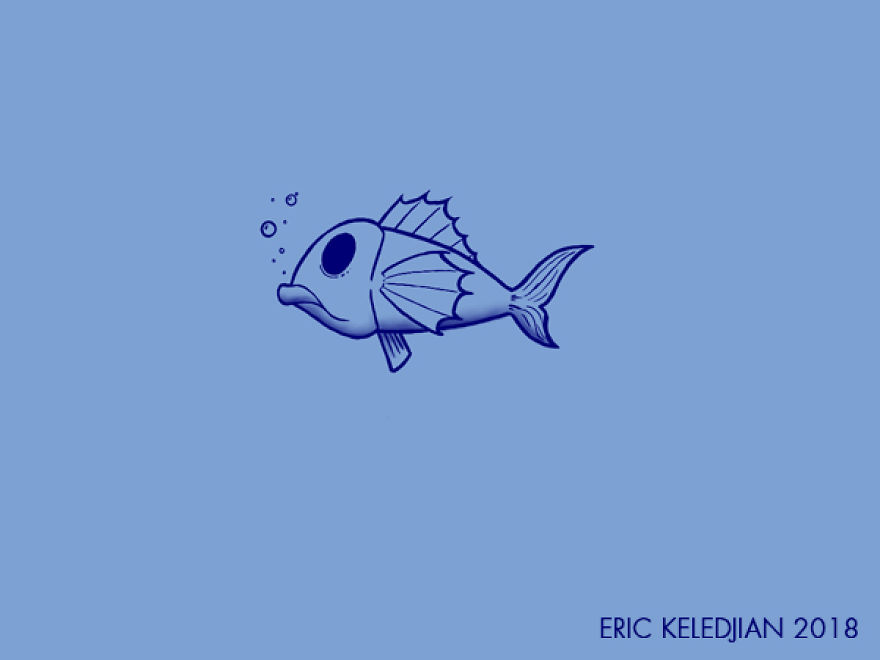 I Challenged Myself To Add One Character A Day To This Fish Drawing For 30 Days Until I Got This Result I Challenged Myself To Add One Character A Day To This Fish Drawing For 30 Days Until I Got This Result