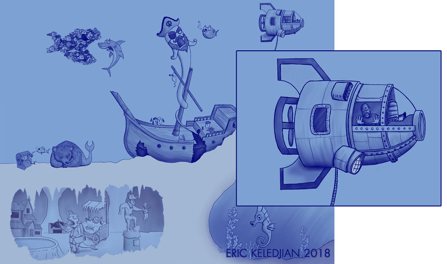 I Challenged Myself To Add One Character A Day To This Fish Drawing For 30 Days Until I Got This Result I Challenged Myself To Add One Character A Day To This Fish Drawing For 30 Days Until I Got This Result