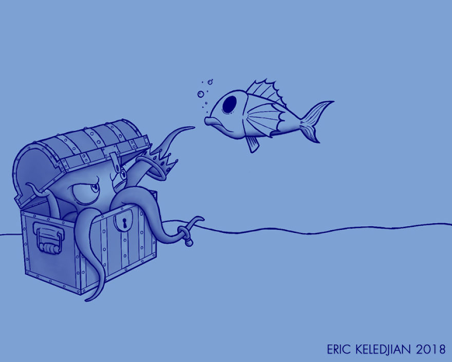 I Challenged Myself To Add One Character A Day To This Fish Drawing For 30 Days Until I Got This Result I Challenged Myself To Add One Character A Day To This Fish Drawing For 30 Days Until I Got This Result