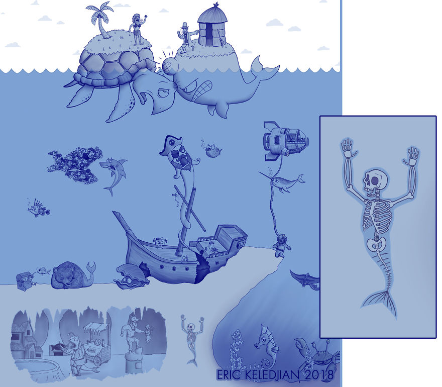 I Challenged Myself To Add One Character A Day To This Fish Drawing For 30 Days Until I Got This Result I Challenged Myself To Add One Character A Day To This Fish Drawing For 30 Days Until I Got This Result