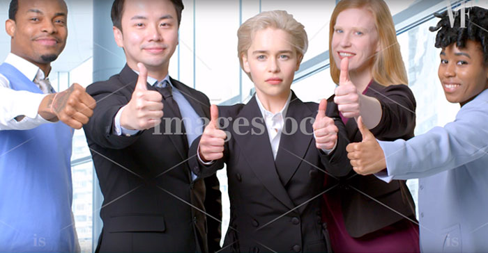 Emilia Clarke Tries Her Hand At Stock Photography, And The Result Is So Funny The Internet Wants Her To Star In 'The Office'