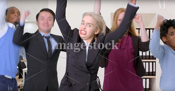 Emilia Clarke Tries Her Hand At Stock Photography, And The Result Is So Funny The Internet Wants Her To Star In 'The Office'