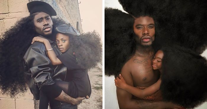 Father & Daughter Duo Takes Over The Internet With Their Natural Hairdos