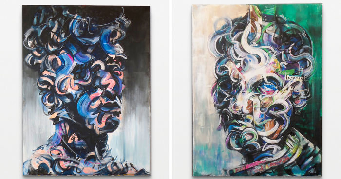 I’m Making Paintings That Show What It Feels Like To Be Over-Stimulated By Society