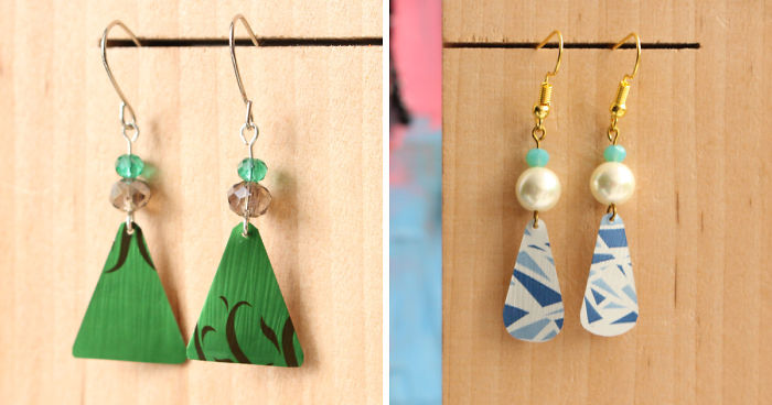 I Turn Old Coffee Capsules Into Earrings