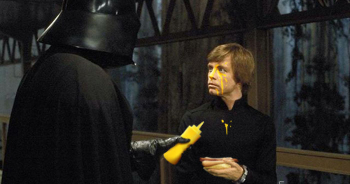 What If Lightsabers Were Mustard Bottles Instead