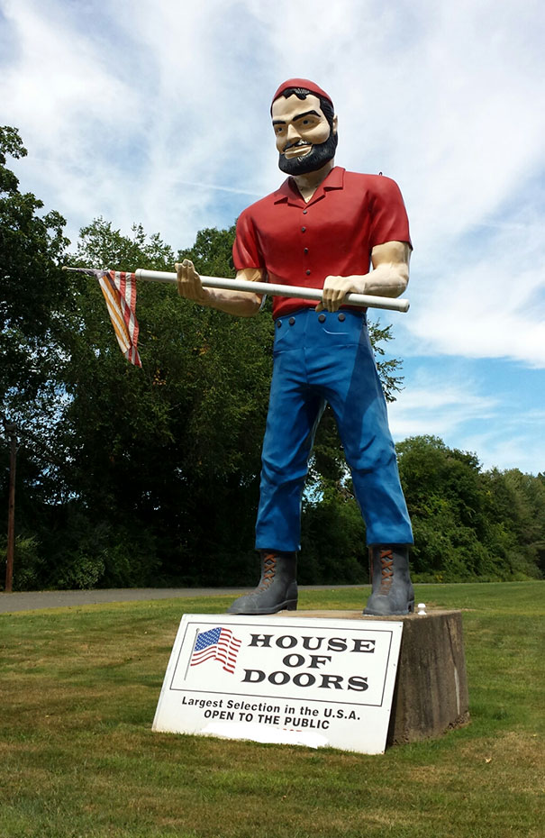 The Town Won't Allow Them To Keep A Statue Near The Road, But They Can't Do Anything About A Flagpole