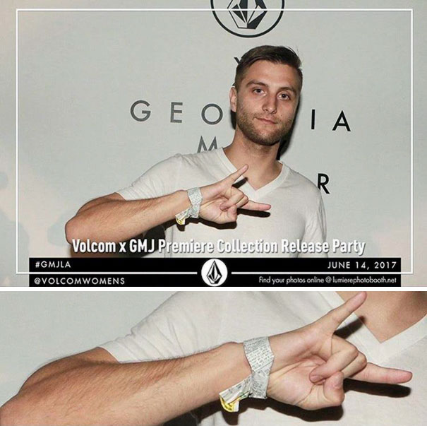 I Snuck In To A Volcom Release Party By Wearing A Grocery Store Receipt