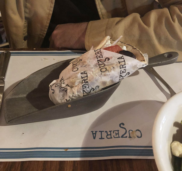 Greek Gyro Served In An Ice Scoop