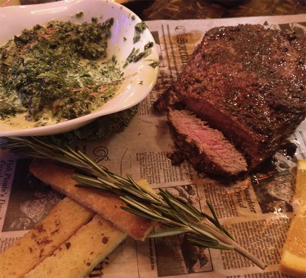 Steak With A Serving Of Tasty Newspaper Ink