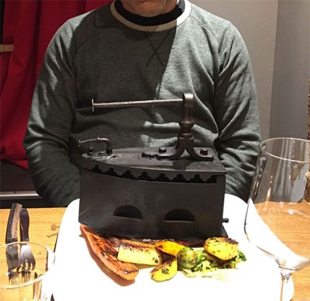 A Coal Iron On Steak