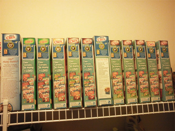 I Moved Far From Home About 18 Months Ago For A Job And This Christmas Is The First Time I've Been Home Since I Left. Before I Came My Mother Asked What Kind Of Cereal I Wanted For The Week I'm Home. I Told Her Chex. I Found This In The Pantry