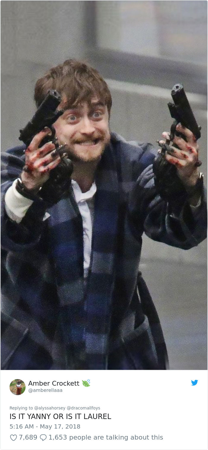 Daniel Radcliffe Holding Guns
