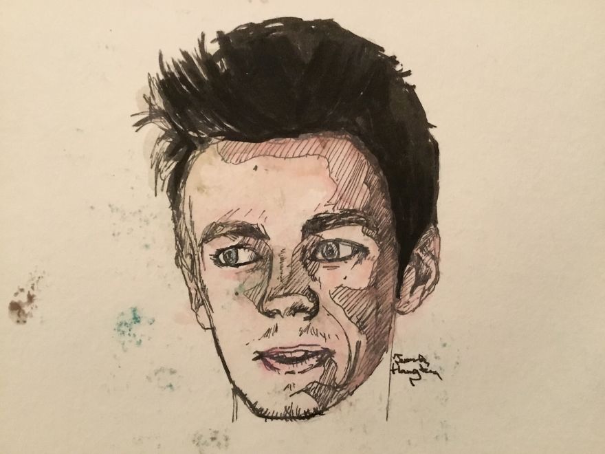 I Started Practicing With Watercolor Paints And Produced These Illustrations