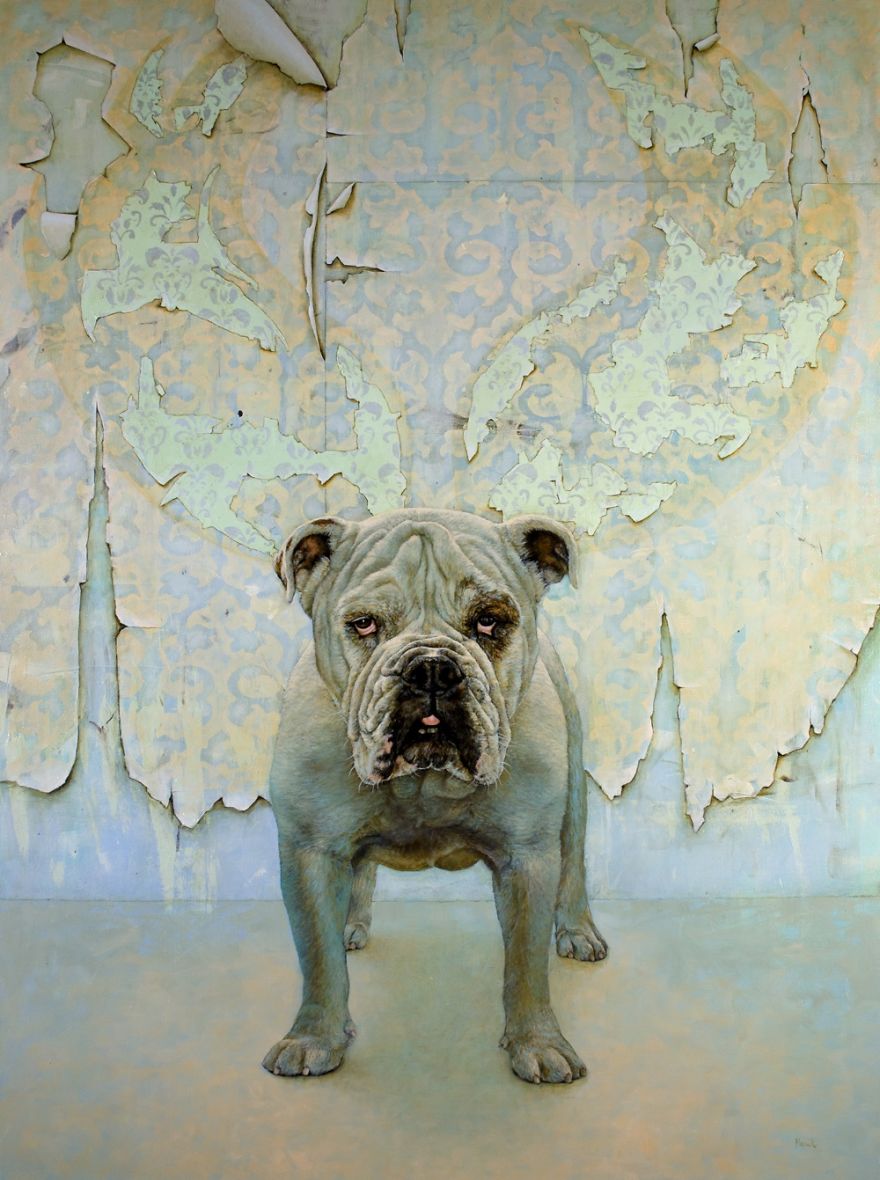 Whimsical Paintings Of Dogs With Wings