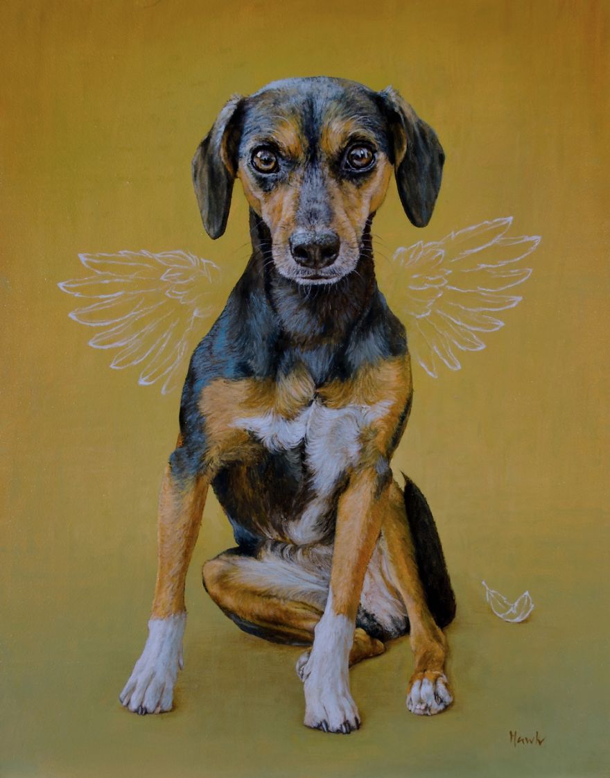 Whimsical Paintings Of Dogs With Wings Whimsical Paintings Of Dogs With Wings