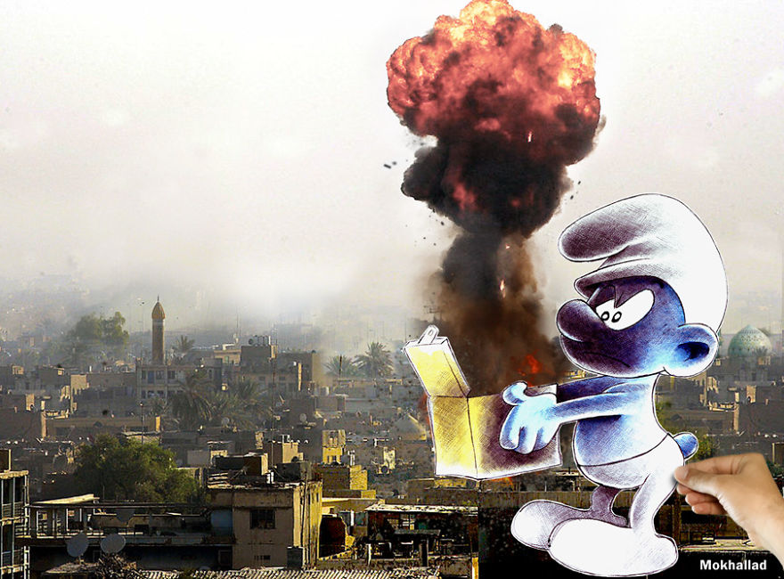 I Am A Pharmacist And I Mix Drawing With A Real Views In My Country To Make Them Look Cool And Create Happiness Out Of Sadness