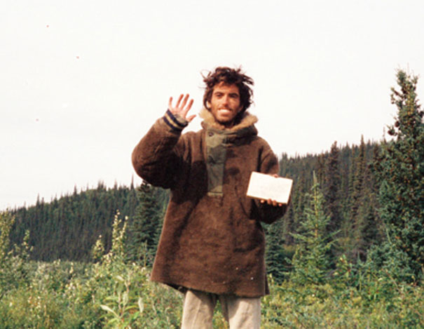 Picture of Christopher McCandless'es last self portrait