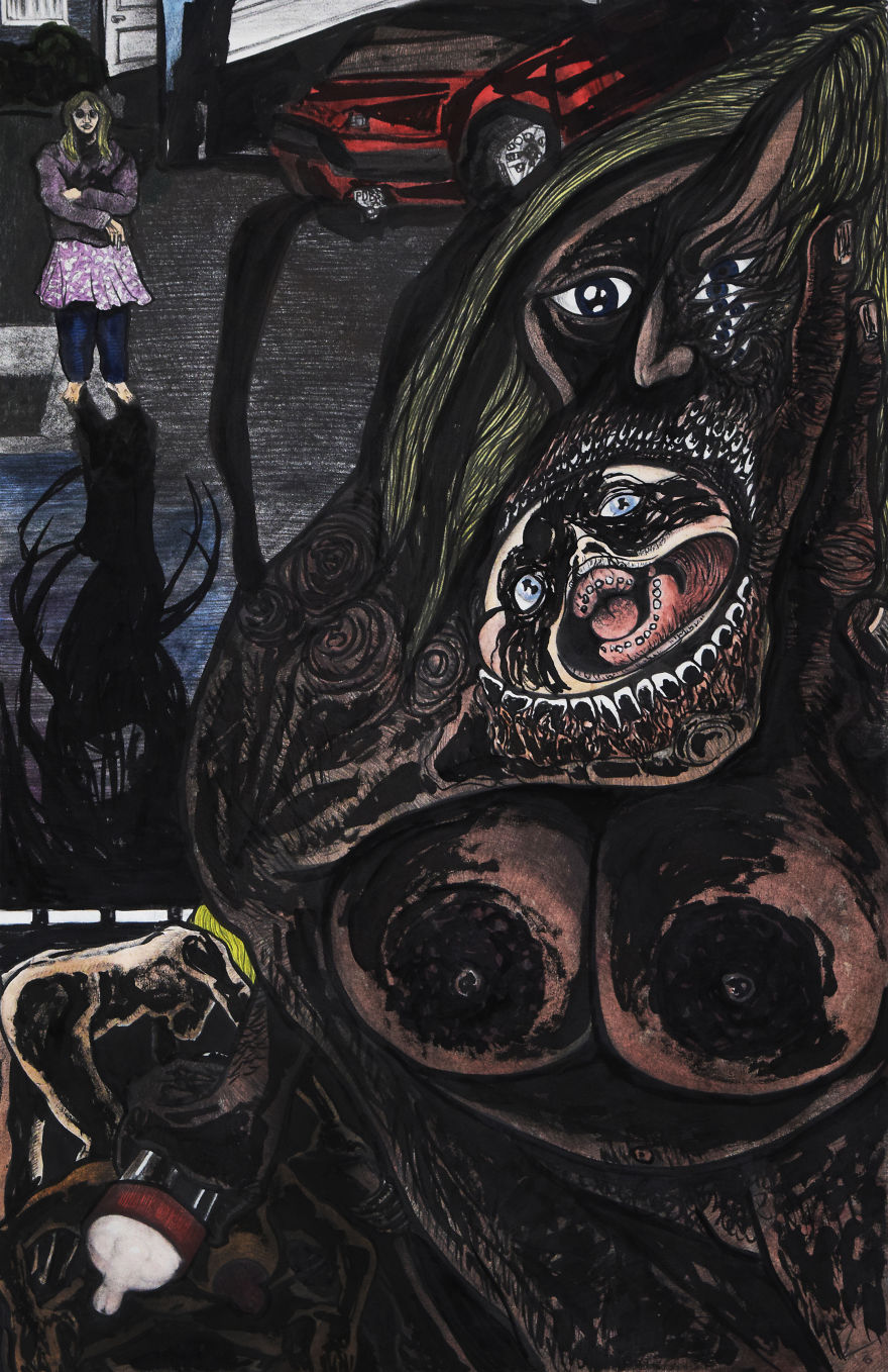 I Make Drawings About Violence And Human Nature