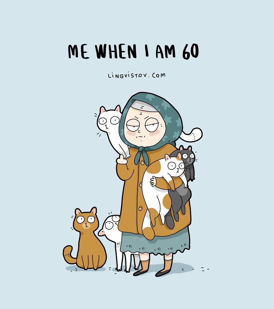 New-Fun-Cat-Illustrations-Lingvistov