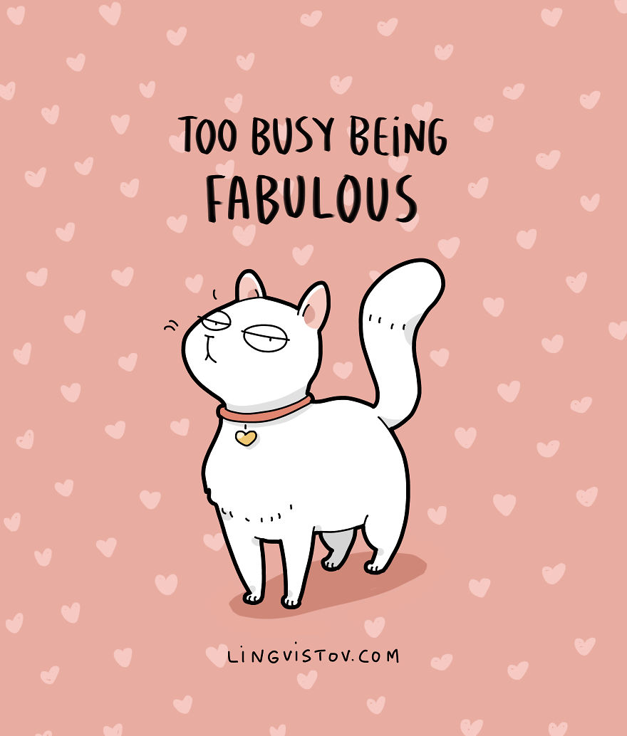 New-Fun-Cat-Illustrations-Lingvistov
