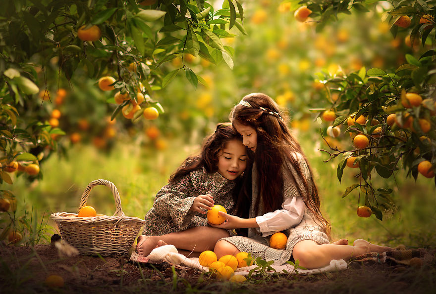 I Decided To Take Pictures Of Children With Fruits To Connect Them With Nature