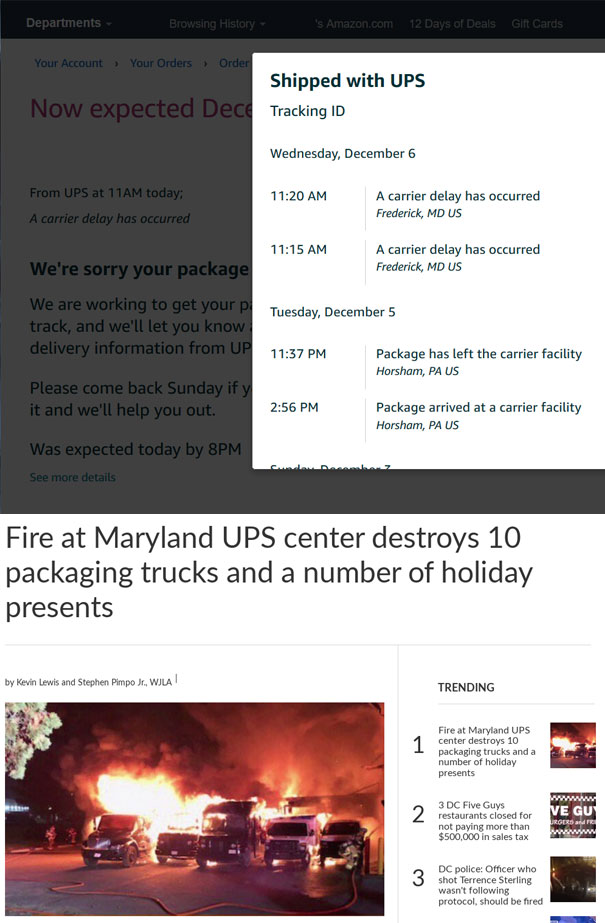 Found Out Why My Package Is Late