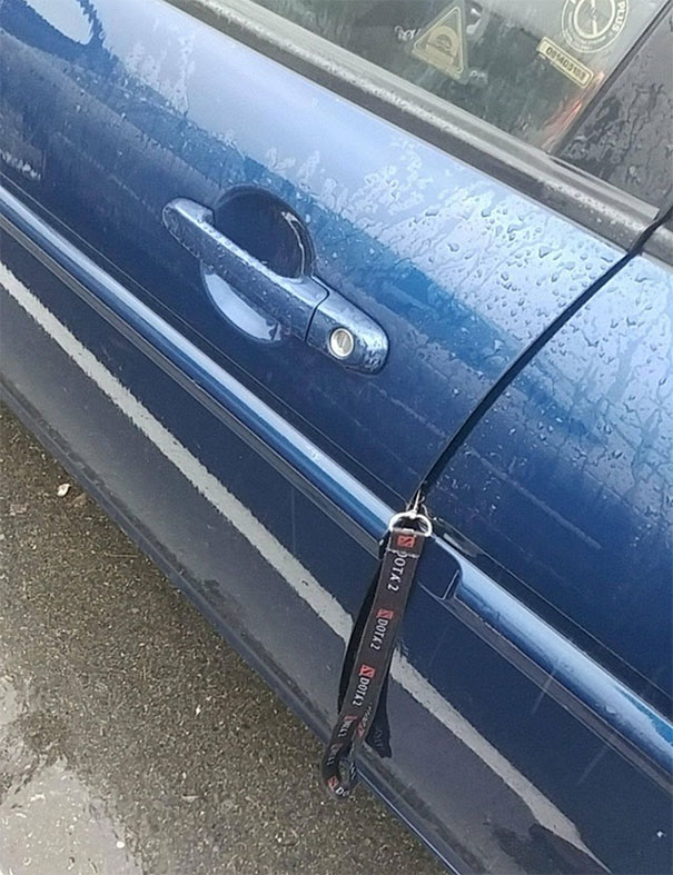 Keys Swung Into My Car And Got Stuck Before An Exam
