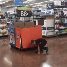 Kid Tries To Pick Up Bottles