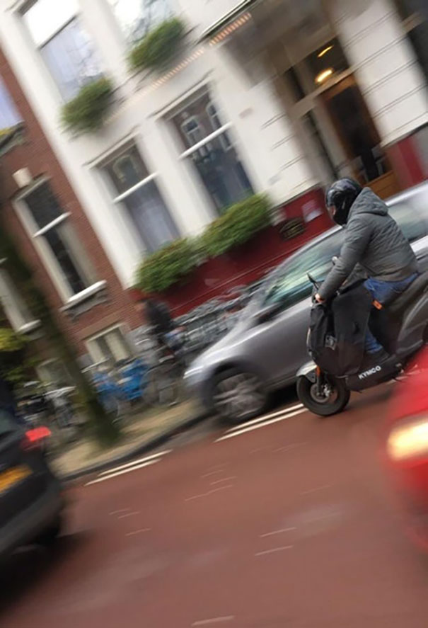 I Was Moving At The Exact Same Speed As The Motorist So He’s Not Blurry