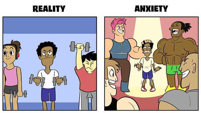 5 Anxiety Vs. Reality Comics That Show How Social Anxiety Screws Up Your Perception Of The World