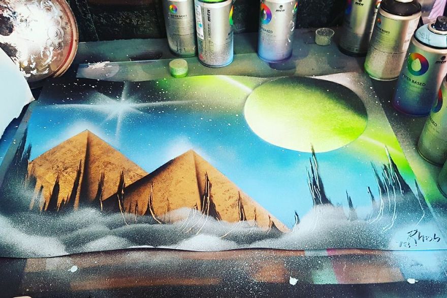 I Create Fantasy-Like Paintings Using Spray Paint I Create Fantasy-Like Paintings Using Spray Paint