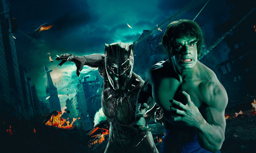 Artist Makes Past Superheroes Meet Those Of The Present In Perfect Montages Artist Makes Past Superheroes Meet Those Of The Present In Perfect Montages