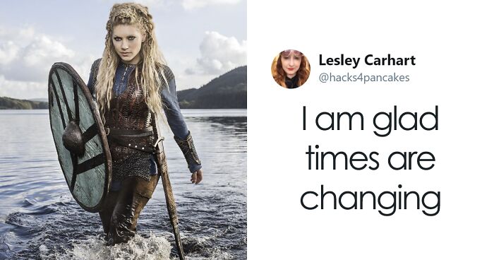 Girl Crushes Gender Norms With Her Costume For School Medieval Feast, Inspired By Her Historian Dad