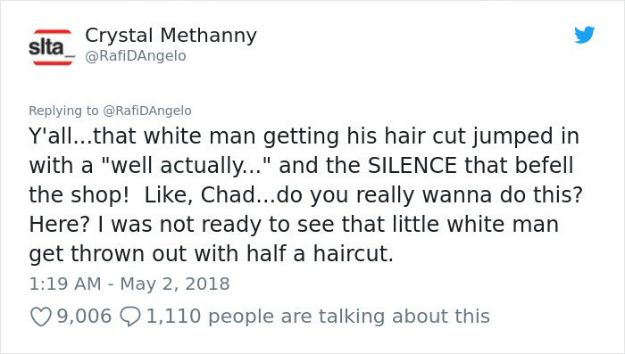 The Way This White Guy Shut Down A Black Woman Defending Kanye West In A Black Barbershop Is Pure Gold The Way This White Guy Shut Down A Black Woman Defending Kanye West In A Black Barbershop Is Pure Gold
