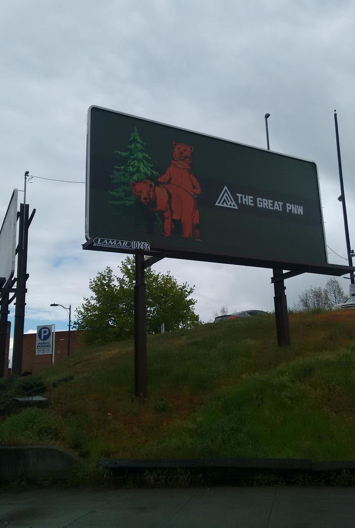 A Billboard In My Town Looks Like Hot Bear Action