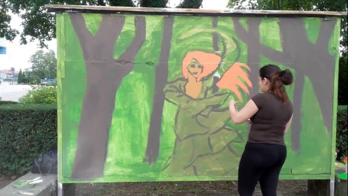 Sara’s Paintings Paints Wall Mural In Zagreb