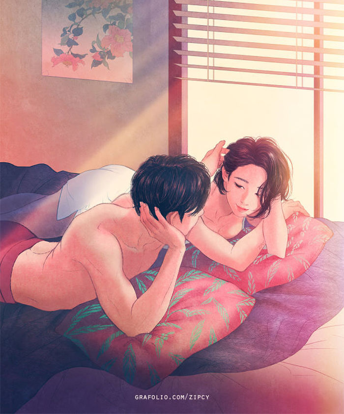 New-Romantic-Couple-Illustrations-Korea-Zipcy