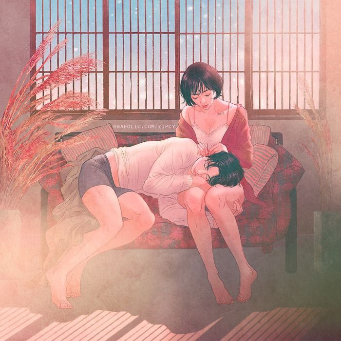New-Romantic-Couple-Illustrations-Korea-Zipcy