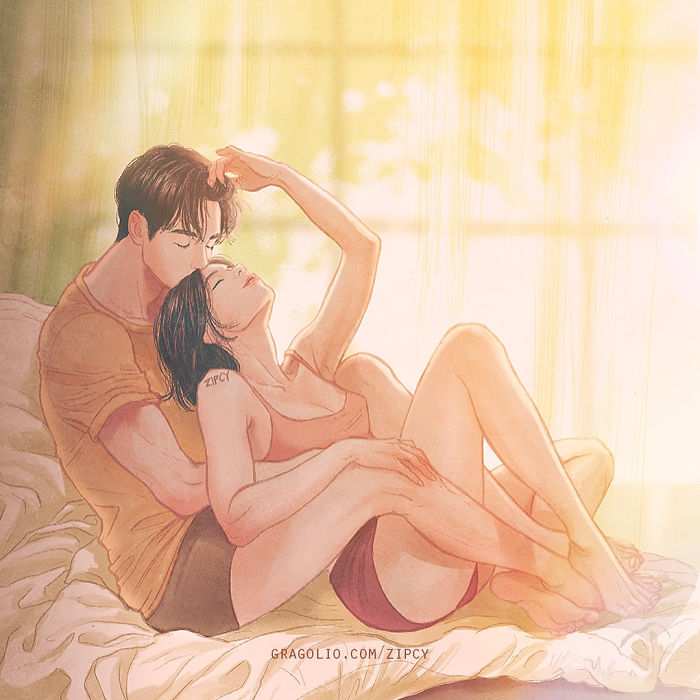 New-Romantic-Couple-Illustrations-Korea-Zipcy
