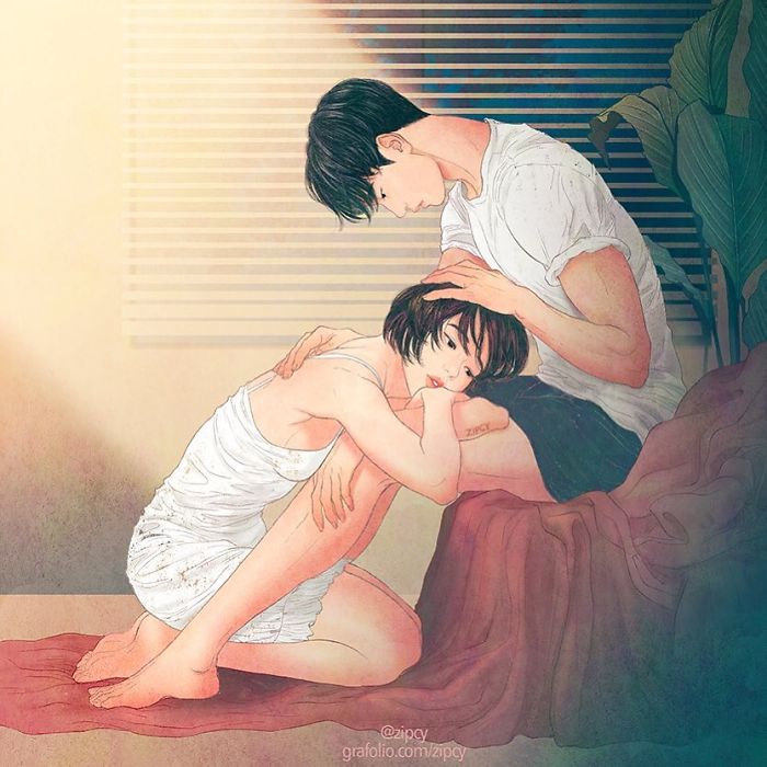 New-Romantic-Couple-Illustrations-Korea-Zipcy