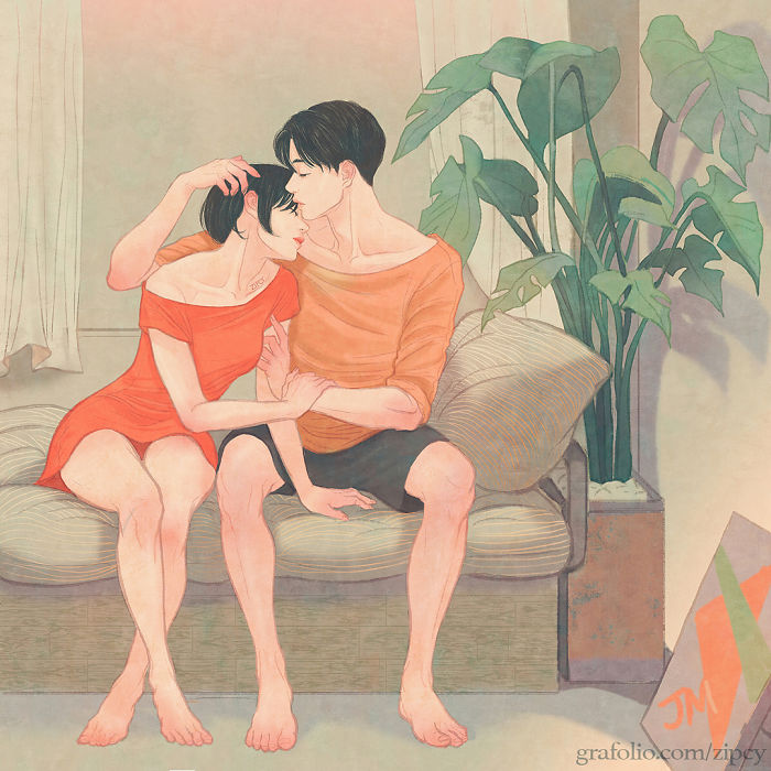 New-Romantic-Couple-Illustrations-Korea-Zipcy