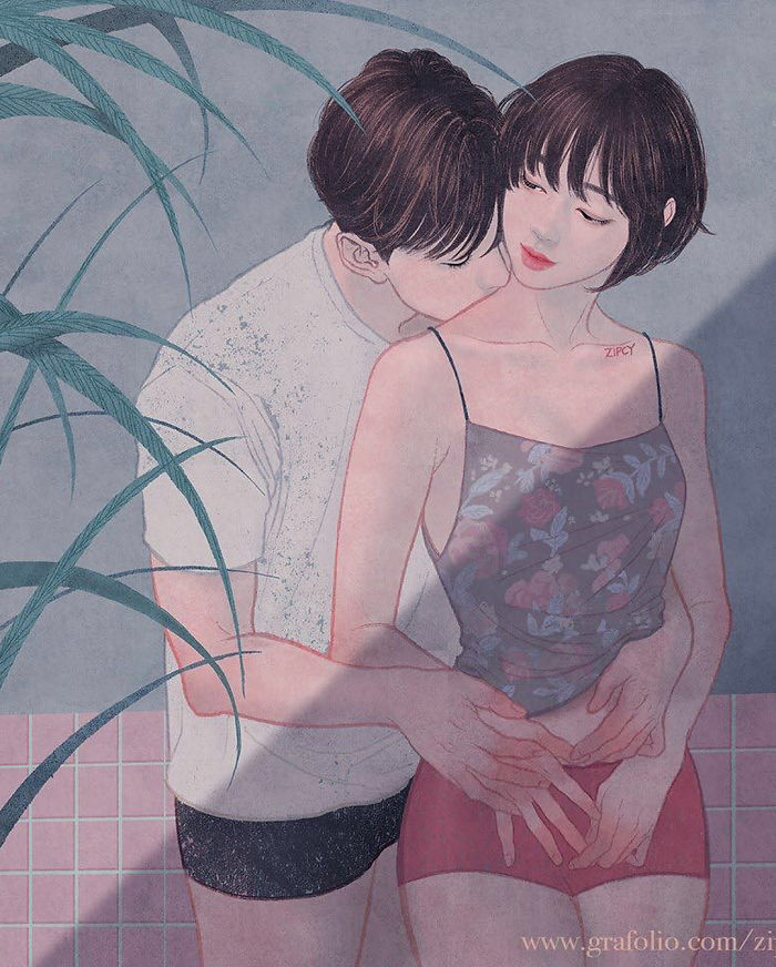 New-Romantic-Couple-Illustrations-Korea-Zipcy