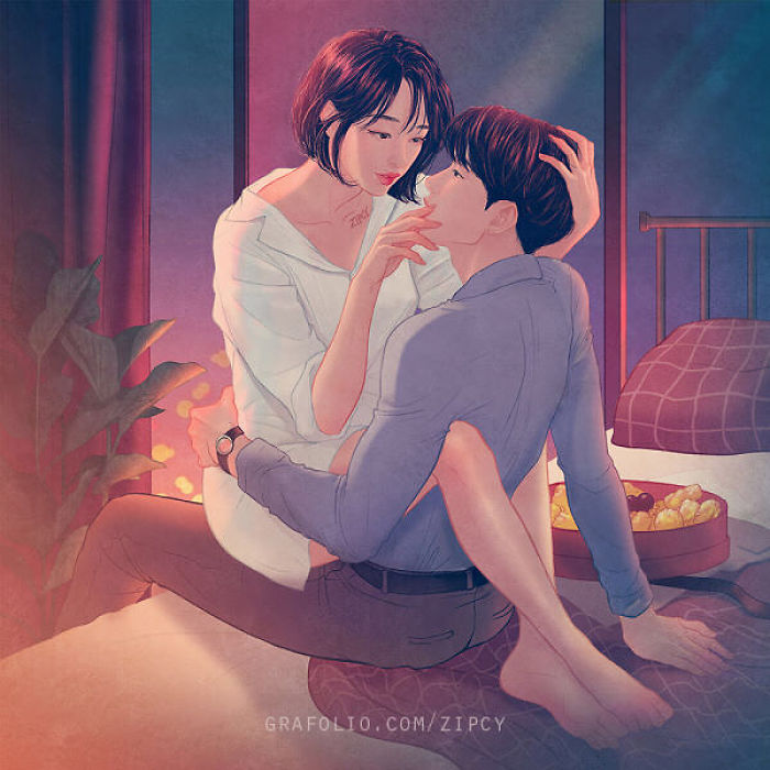 New-Romantic-Couple-Illustrations-Korea-Zipcy