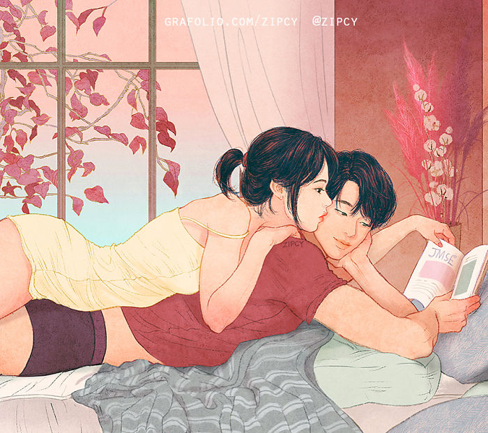New-Romantic-Couple-Illustrations-Korea-Zipcy