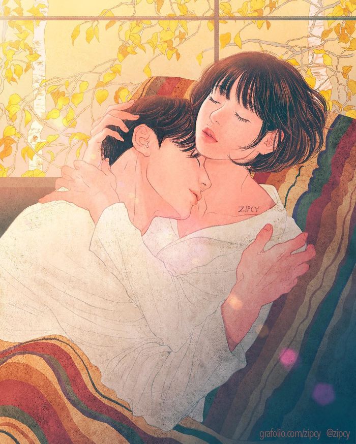 New-Romantic-Couple-Illustrations-Korea-Zipcy