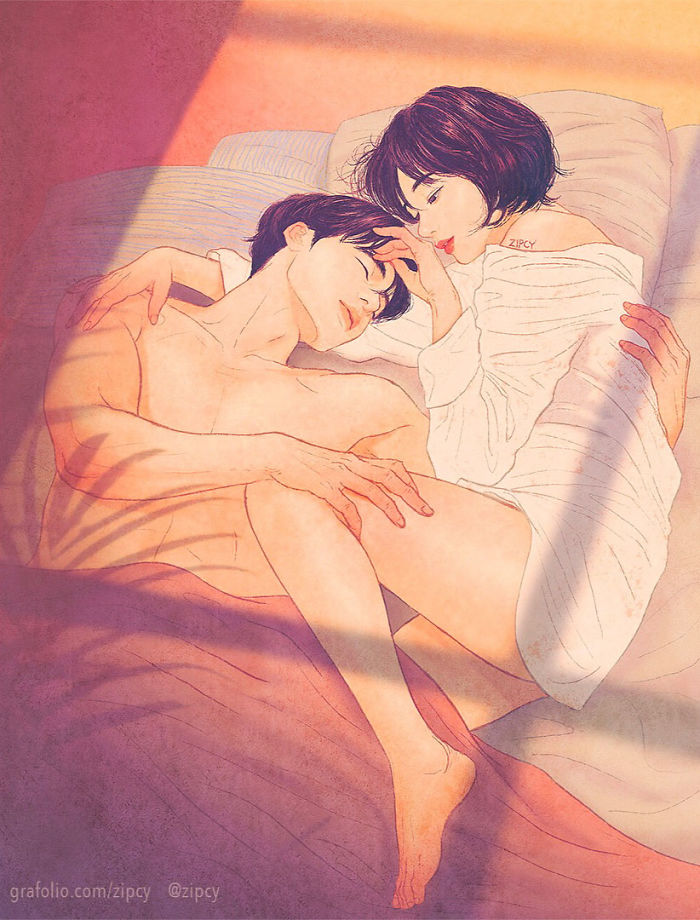 New-Romantic-Couple-Illustrations-Korea-Zipcy