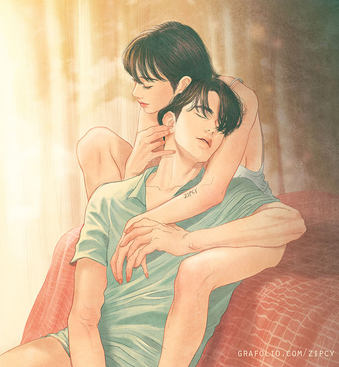 New-Romantic-Couple-Illustrations-Korea-Zipcy