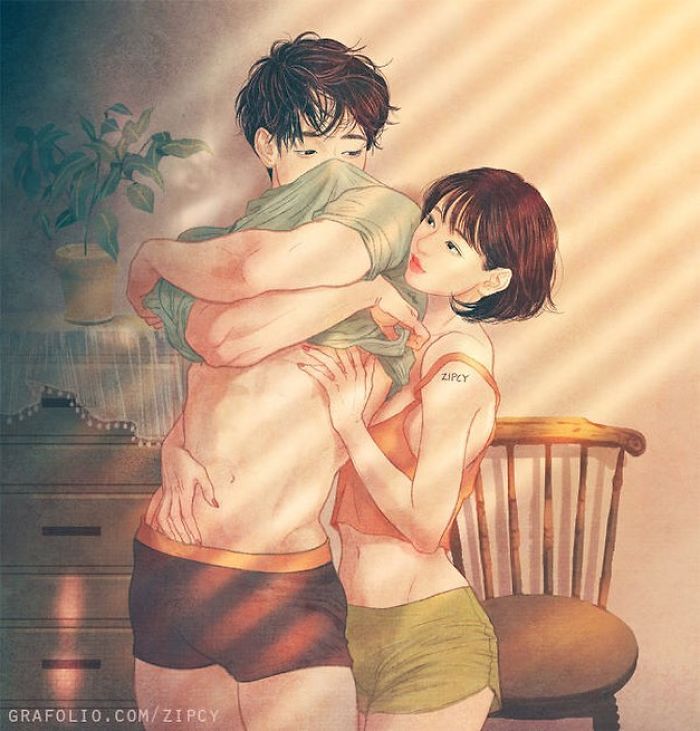 New-Romantic-Couple-Illustrations-Korea-Zipcy