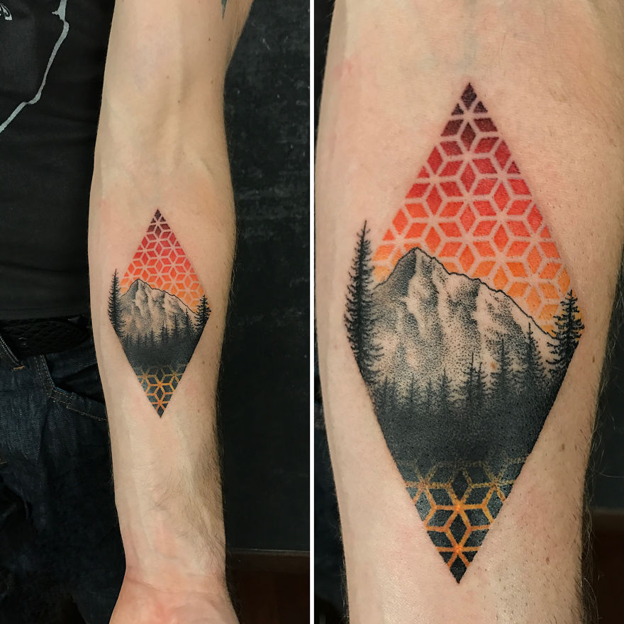 Amazing Gradients On Skin Done By A Polish Tattoo Artist Amazing Gradients On Skin Done By A Polish Tattoo Artist